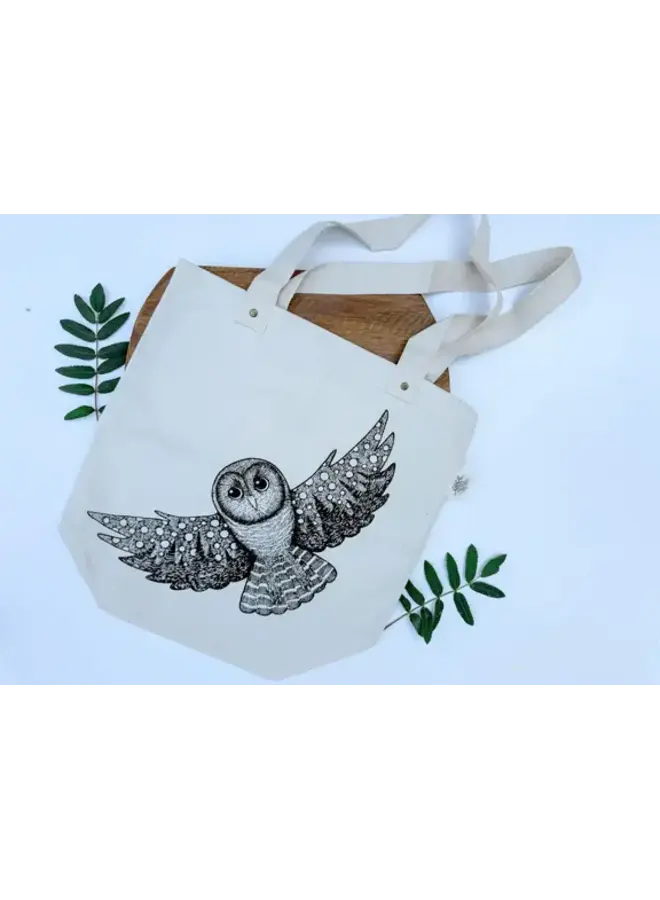 Skyline Owl Tote Bag
