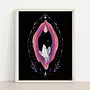 Gatekeeper Vulva Crystals Art Print