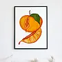 Breakfast Series Vulva Peach Art Print