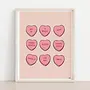 Sassy Hearts Candies Art Print