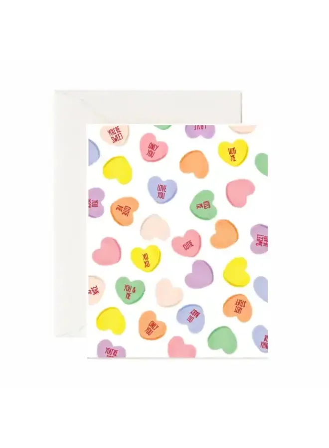 Candy Hearts Card