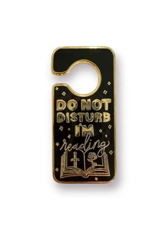 Do Not Disturb I'm Reading Enamel Pin