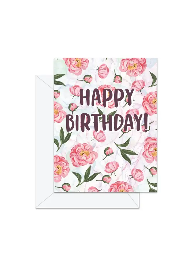 Happy Birthday (Peonies) Card