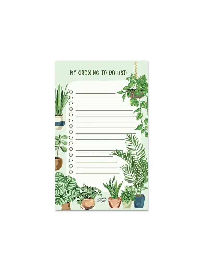 My Growing To Do List Notepad