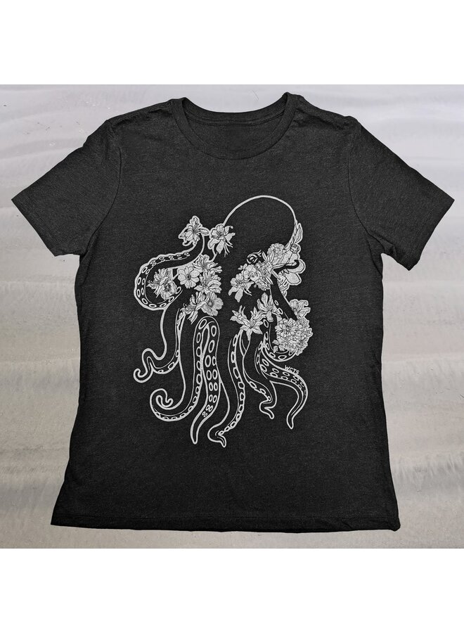 Flower Octopus Womens Tee
