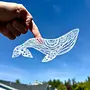 "Add on" White Baby humpback Car Decal