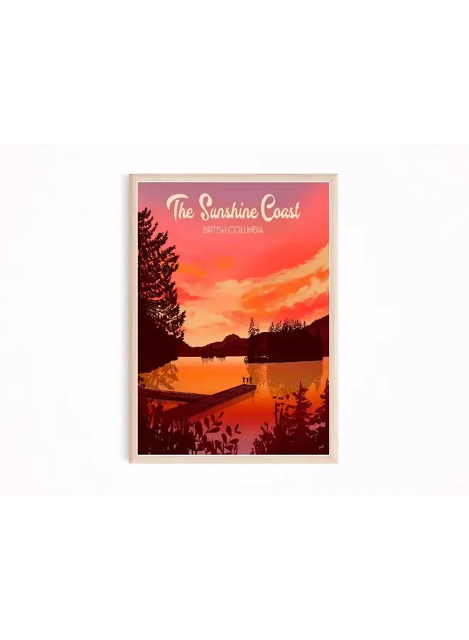 The Sunshine Coast Art Print