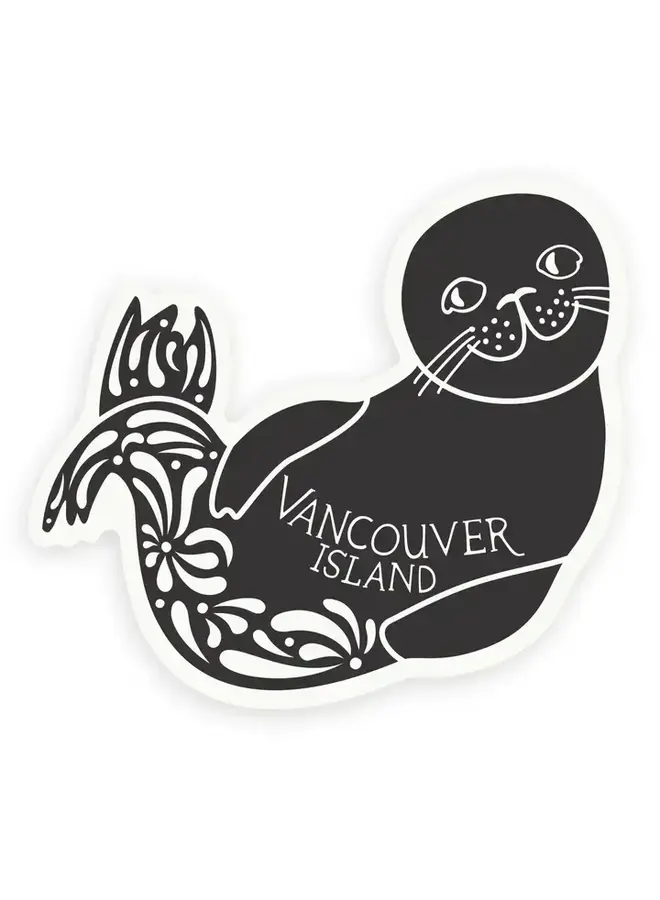 Vancouver Island Harbour Seal Sticker