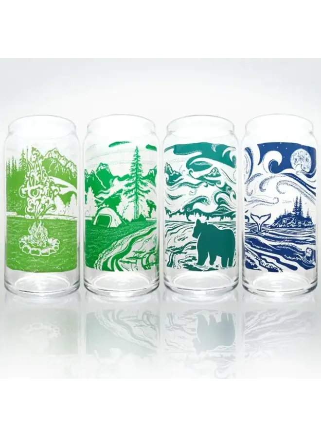 Brewview 4 PACK Beer Glasse Set