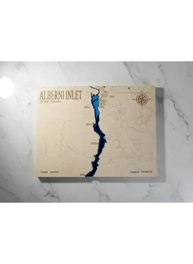 Alberni Inlet Bathymetric Map