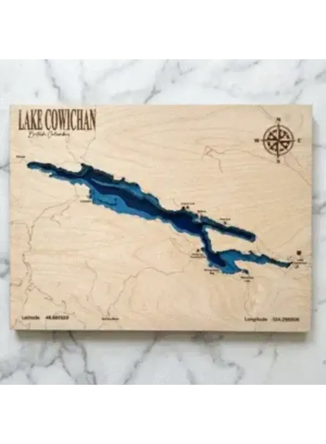 Lake Cowichan Bathymetric Map