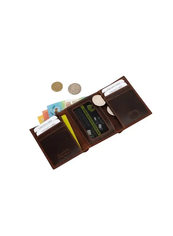 Tri-Fold Leather Wallet