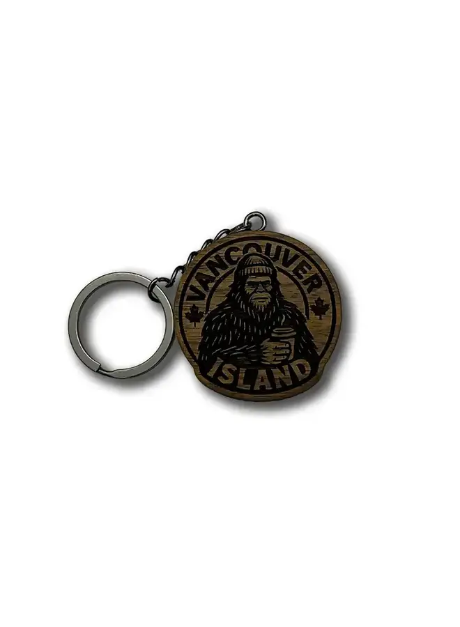 Walnut Keychain Vancouver Island Sasquatch Coffee