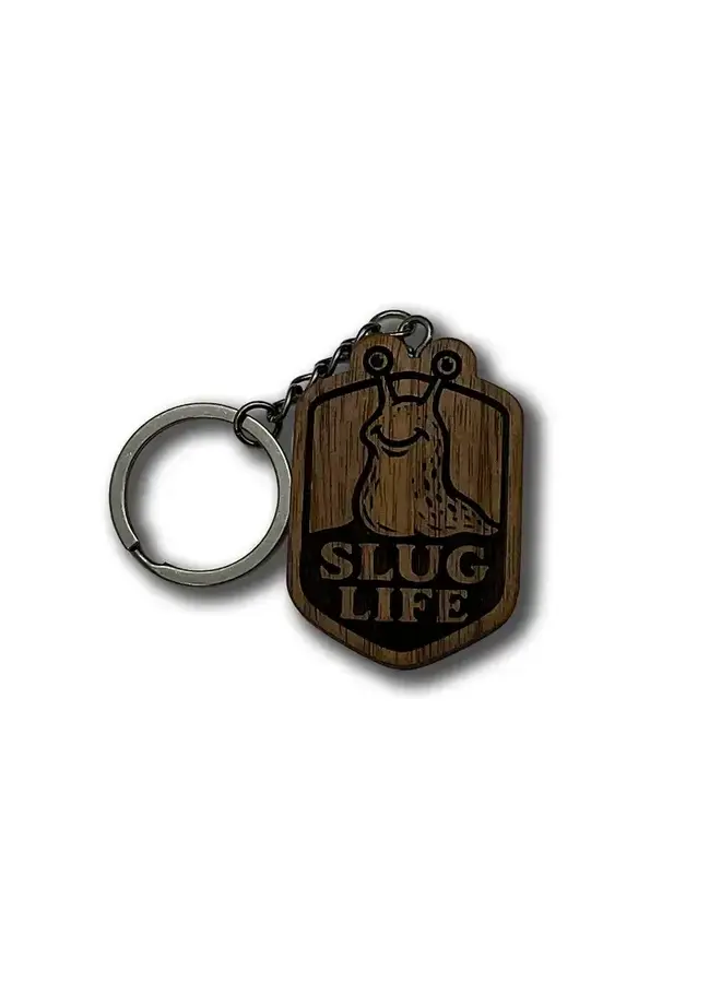 Walnut Keychain Slug Life