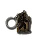 Walnut Keychain Male Sasquatch Hiker