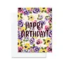 Happy Birthday (Pansies Floral)