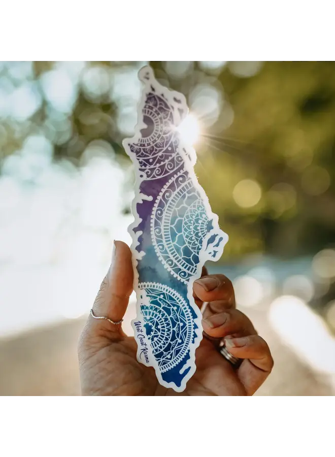 Watercolour Mandala Vancouver Island Sticker