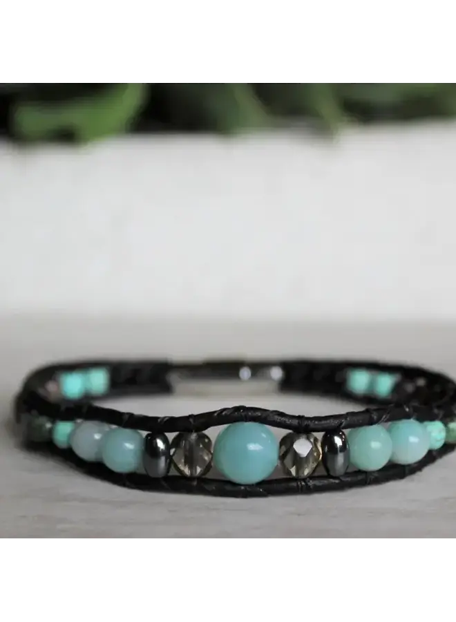 Amazonite Collection - Single Wrap Bracelet