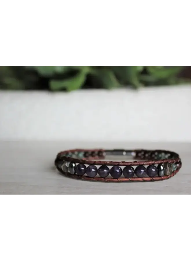 Amethyst Collection - Single Wrap Bracelet