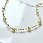 White Daisy Flower Pearl Chain Necklace