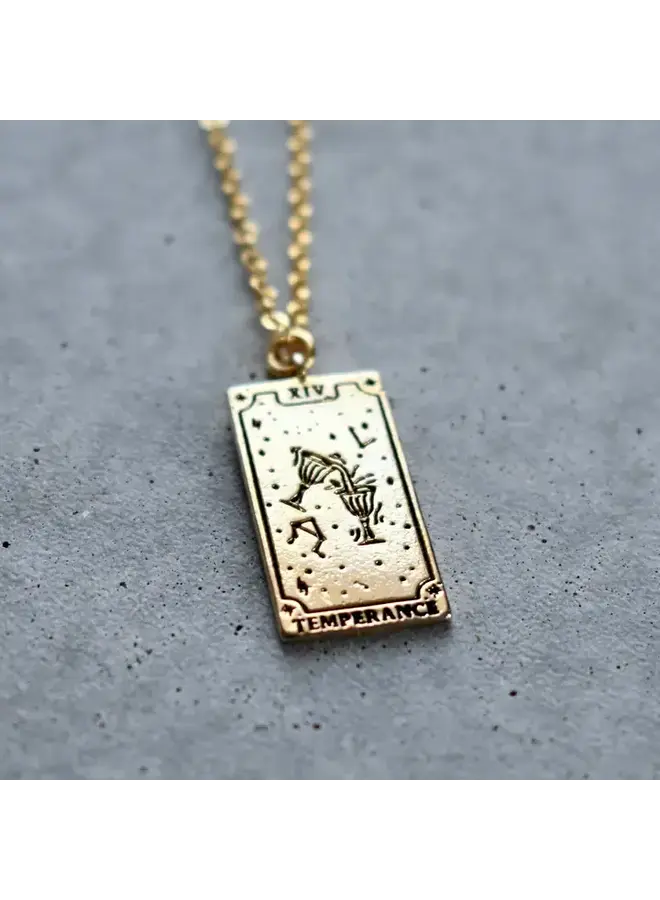 Tarot Card Necklace - Temperance