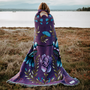Hummingbird 100% Cotton Woven Blanket