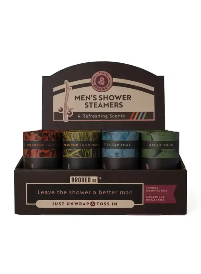 Brodeo Drive Twig & Berries Men's Shower Steamers