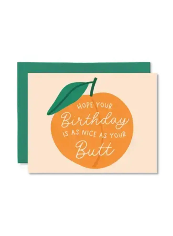 Birthday Butt Card Funny Birthday Card