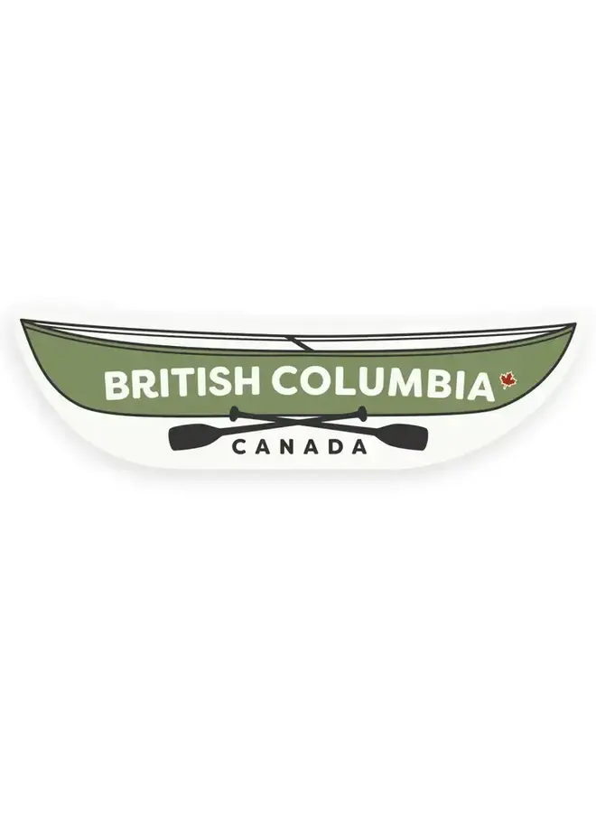 British Columbia Canoe Magnet
