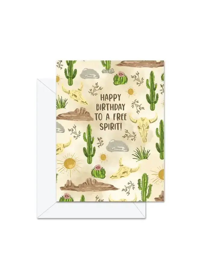 Happy Birthday to a Free Spirit Card