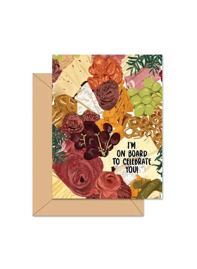 I'm On Board To Celebrate You Card