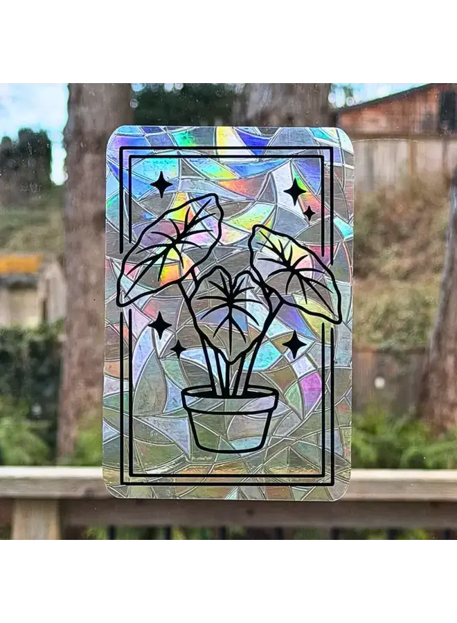 Alocasia House Plant Suncatcher