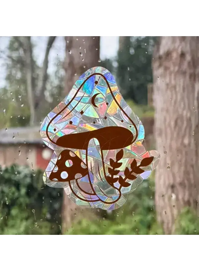 Celestial Mushroom Suncatcher