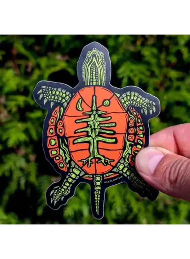 Painted Turtle Sticker