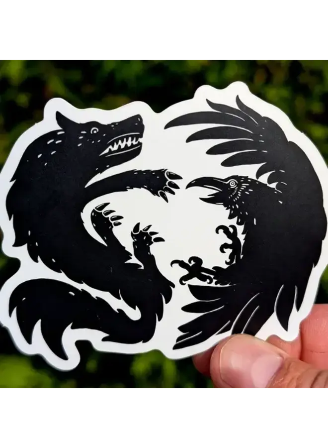 Raven Wolf Sticker