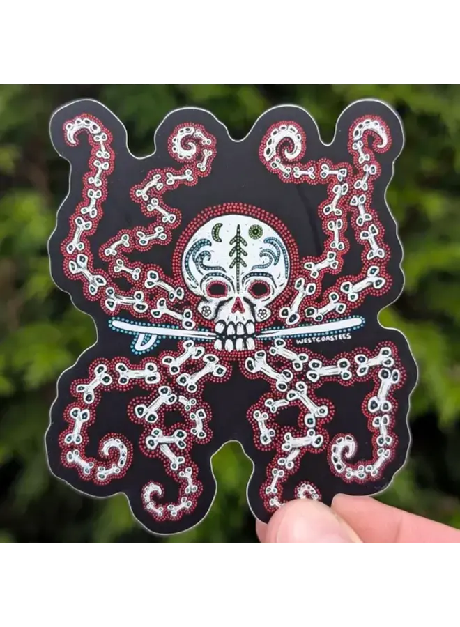 Sugar Octo Skull Sticker