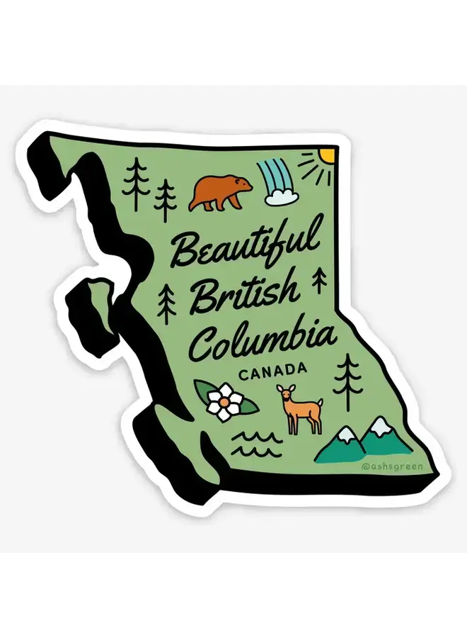 Beautiful British Columbia Sticker