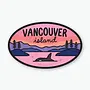 Retro Vancouver Island Sunset Sticker
