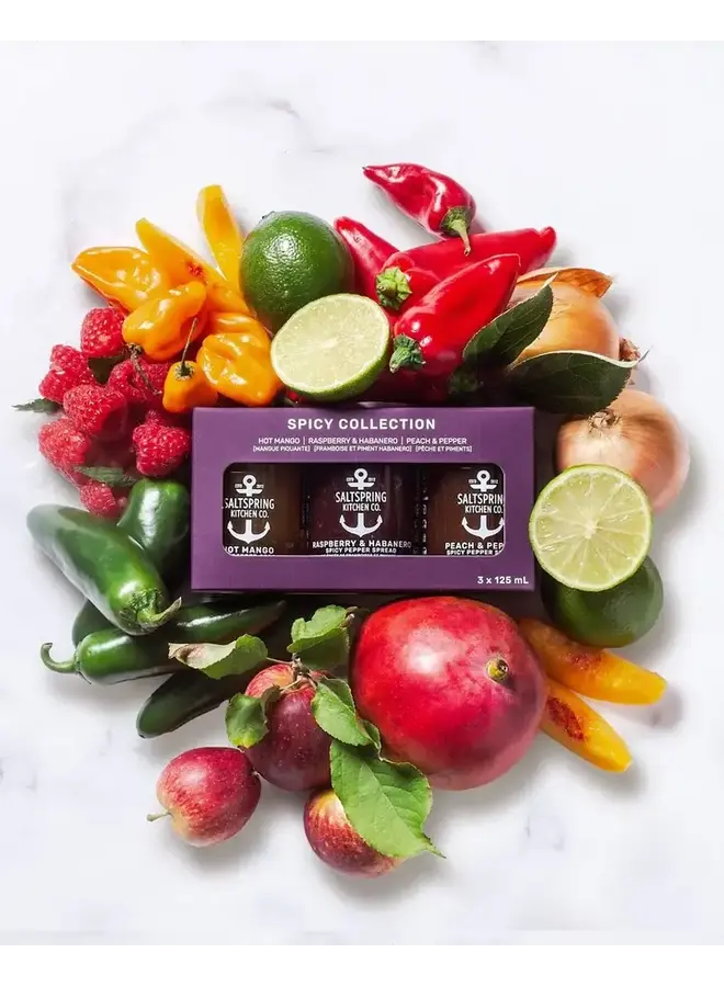 Spicy Trio Collection Gift Box 3 - 125 mL Jars