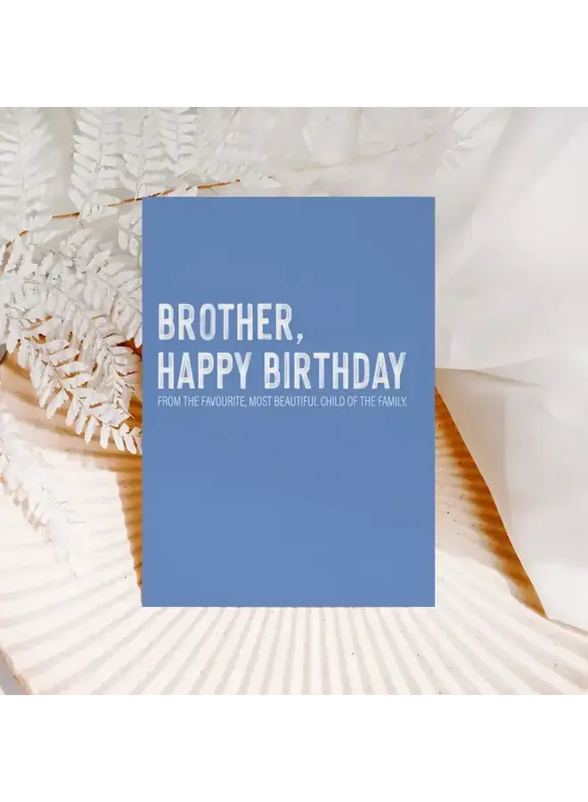 Brother Happy Birthday Card