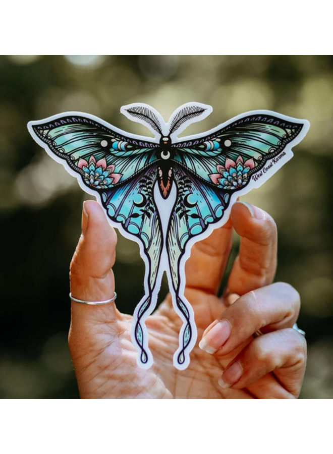 Mandala Moth Sticker
