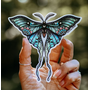 Mandala Moth Sticker