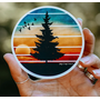Golden Hour Pine Sticker
