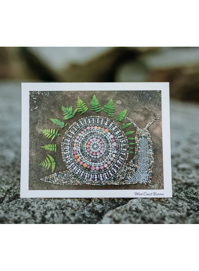 Forest Snail Art Note Card