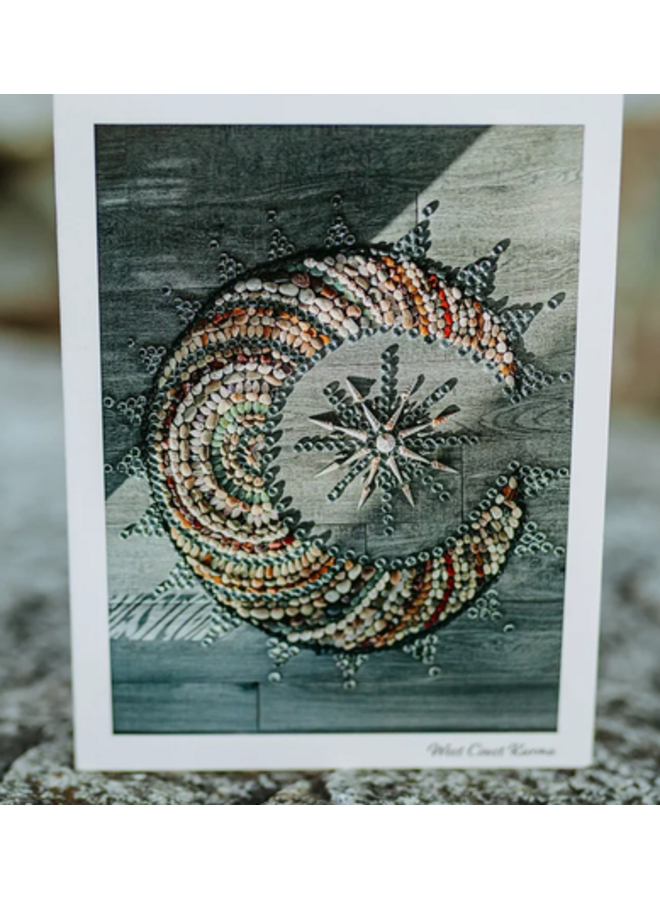 Crescent Moon Art Note Card