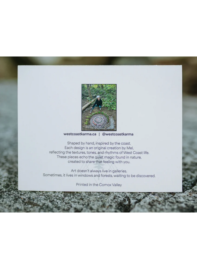 Crescent Moon Art Note Card