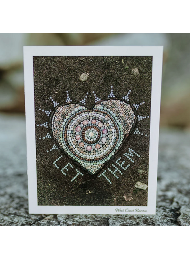 "Let Them" Heart Art Note Card