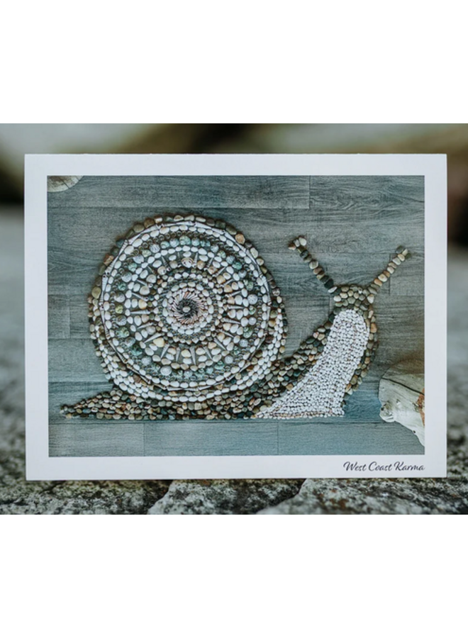 Snail Art Note Card
