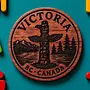 Victoria Totem Pole Fridge Magnet
