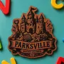Parksville Sand Castle Red Cedar Fridge Magnet